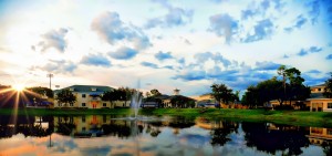 Eagles Landing Camp Lake and Fountain