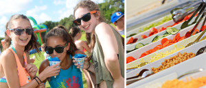 Eagles Landing campers enjoying summertime snacks